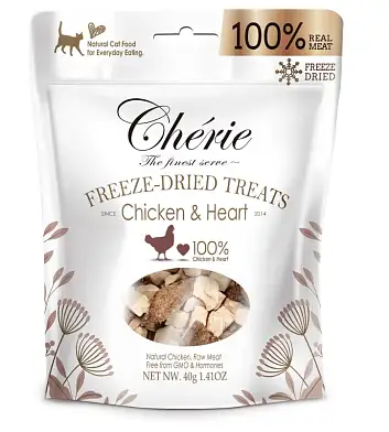 PETTRIC Лакомства для кошек сублимированная Курица и куриное сердечко