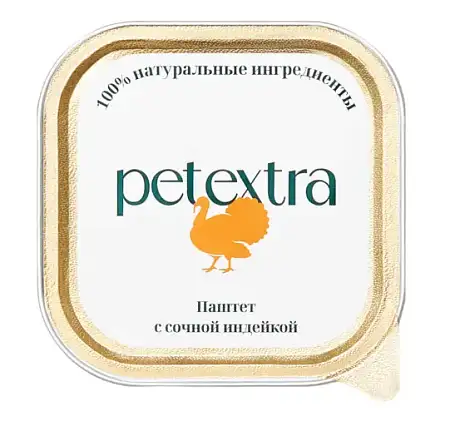 Купить petextra влажный корм для взрослых кошек паштет с сочной индейкой (ламистер)