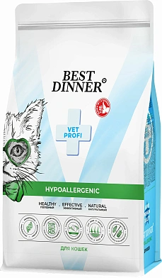 Best Dinner Cat Vet Profi Hypoallergenic сухой корм для кошек при пищевой аллергии